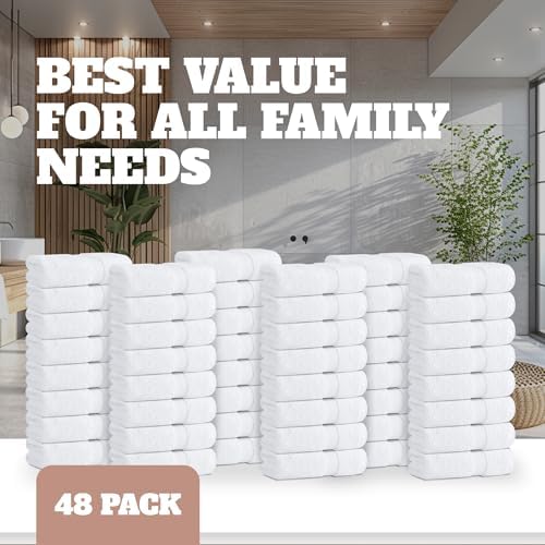 White Classic Washcloths for Face Body