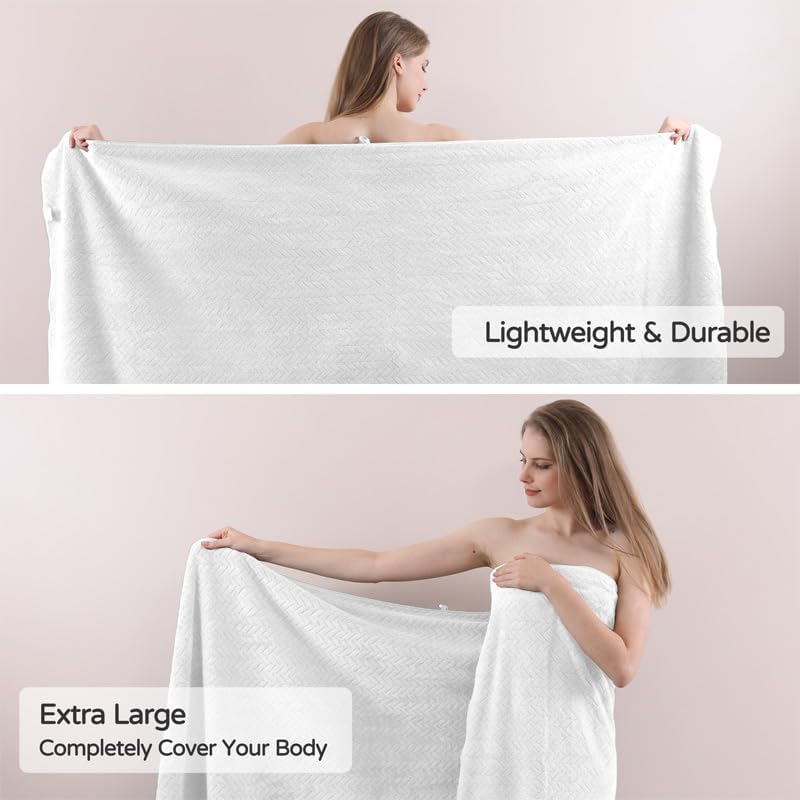 8-Piece Premium Bath Towel Set Soft Lightweight Highly Absorbent Quick Dry