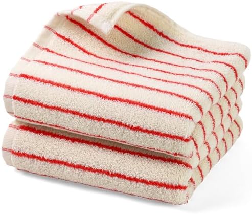 Jacquotha Striped Hand Towels Soft Durable