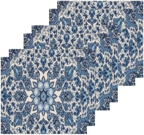 YETTASBIN Blue Texture Washcloths 2 Pack 1