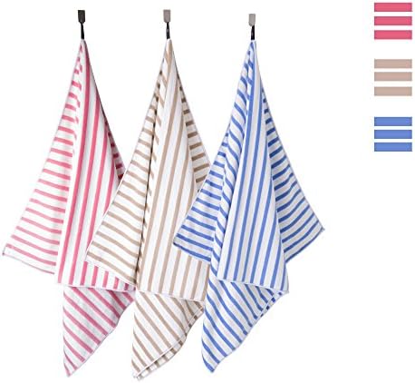 JML Microfiber Beach Towels Cabana Stripe - 27x55 - 6-Pack