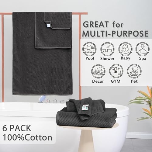Eco-Friendly Bath Towels Set Soft Quick-Dry forYour Wash Days