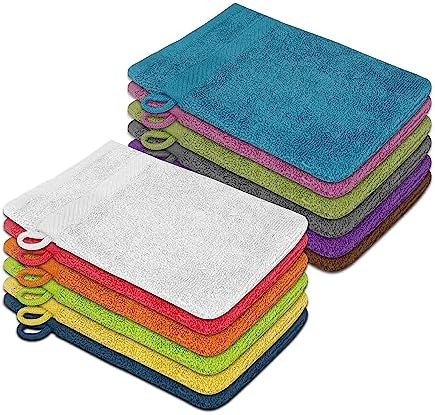 Premium Bath Mitts - Soft 100 Cotton Washcloths for Essential Care