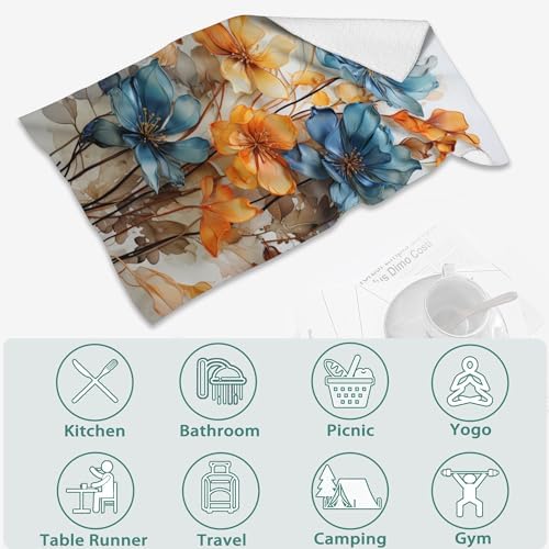 Vibrant Teal Hand Towels Set - Luxurious Bathroom Experience