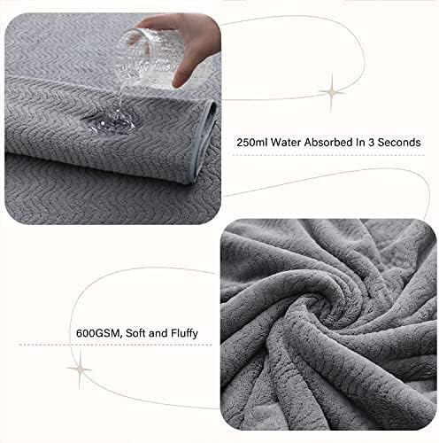 Oversized Bath Towels Set of 4 Extra Large microfiber fast drying