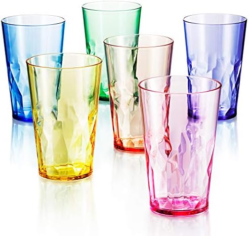 Unbreakable Premium Drinking Glass Set of 6 19 Oz