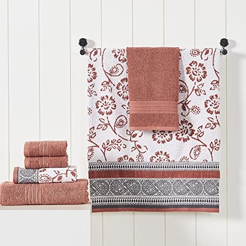 Modern Threads 6-Piece Cotton Towel Set - Luxurious Bath Kitchen Essentials