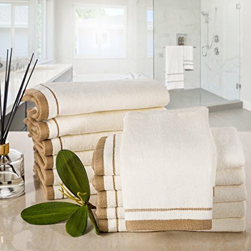 Creative Scents 12-Pack of 11x18 Cotton Velour Fingertip Towels