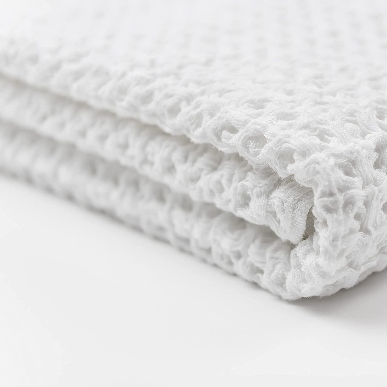 Ravel Silver Infused Waffle Towel USA Grown Supima Cotton Luxurious Quick-Drying