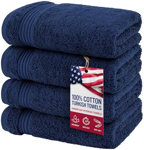 Premium 100 Cotton Turkish Hand Towels Set Soft Durable for Bathroom Use