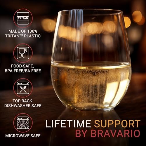 Unbreakable Stemless Wine Glasses