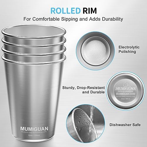 Stackable BPA-Free Stainless Steel Cups