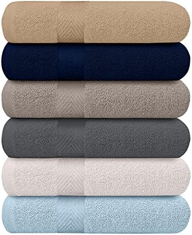 Sturdy 6-Pack Bath Towels