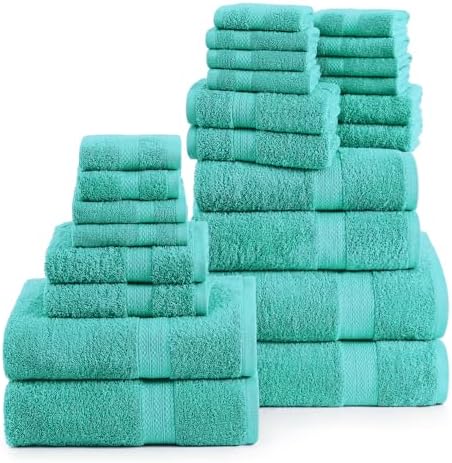 100 Mercerized Cotton Bath Towels Set