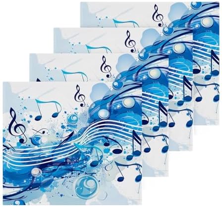 Musical Note Washcloth Set - SoftReusablePerfect for Washes and More