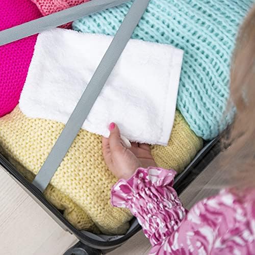Made Easy Kit Bath Mitts - Set of 6 White - European Style Washcloth