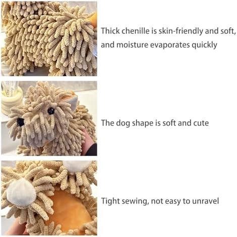 Charming Dog Plush Hand Towel
