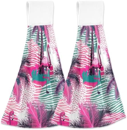 RPLife - Pink Flamingo Hanging Towels for Kids - Super Soft and Absorbent