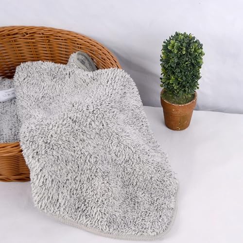 SINLAND Microfiber Face Towels 6-Piece Set 12x12 Ultra Soft for Bath