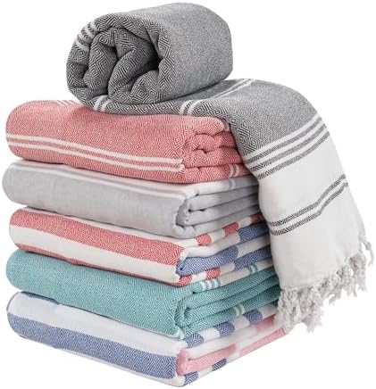 Lane Linen Pool Towels 6 Piece Oversized Quick Dry Set