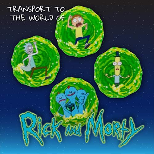 Paladone 3D Rick and Morty Drink Coasters Set of 4