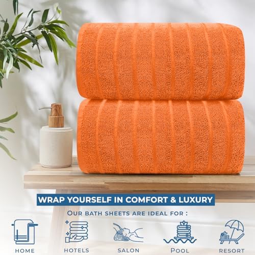 Luxury 100 Cotton Jumbo Bath Sheets Set