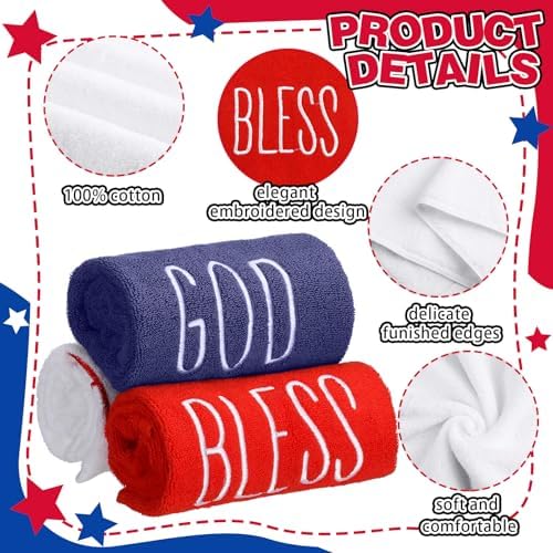 Patriotic Hand Towels for Independence Day