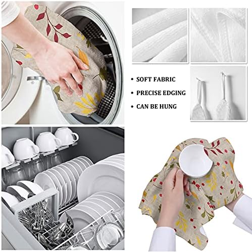 Sleek Microfiber Kitchen Towels Set Durable Absorbent for Quick Drying