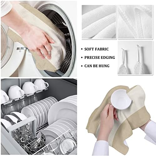 Rocking Giraffee MicrofiberKitchen Towels Set - 4 x 16x24 inch Retro Dish Towels