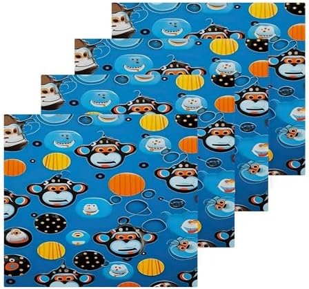Cartoon Monkey Washcloth Set - Perfect for Daily Use