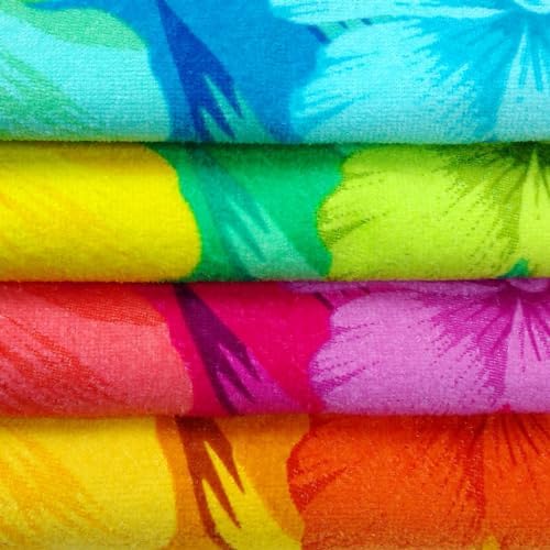 Chic Trendy 4-Pack of 30x60 Beach Towels for Adults Kids