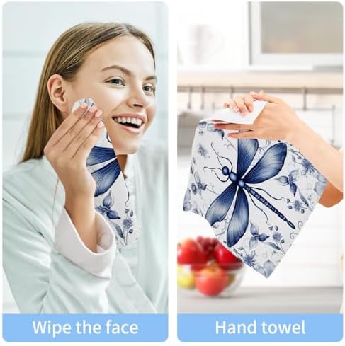 Dragonfly Washcloth Set - Perfect Size Soft Absorbent