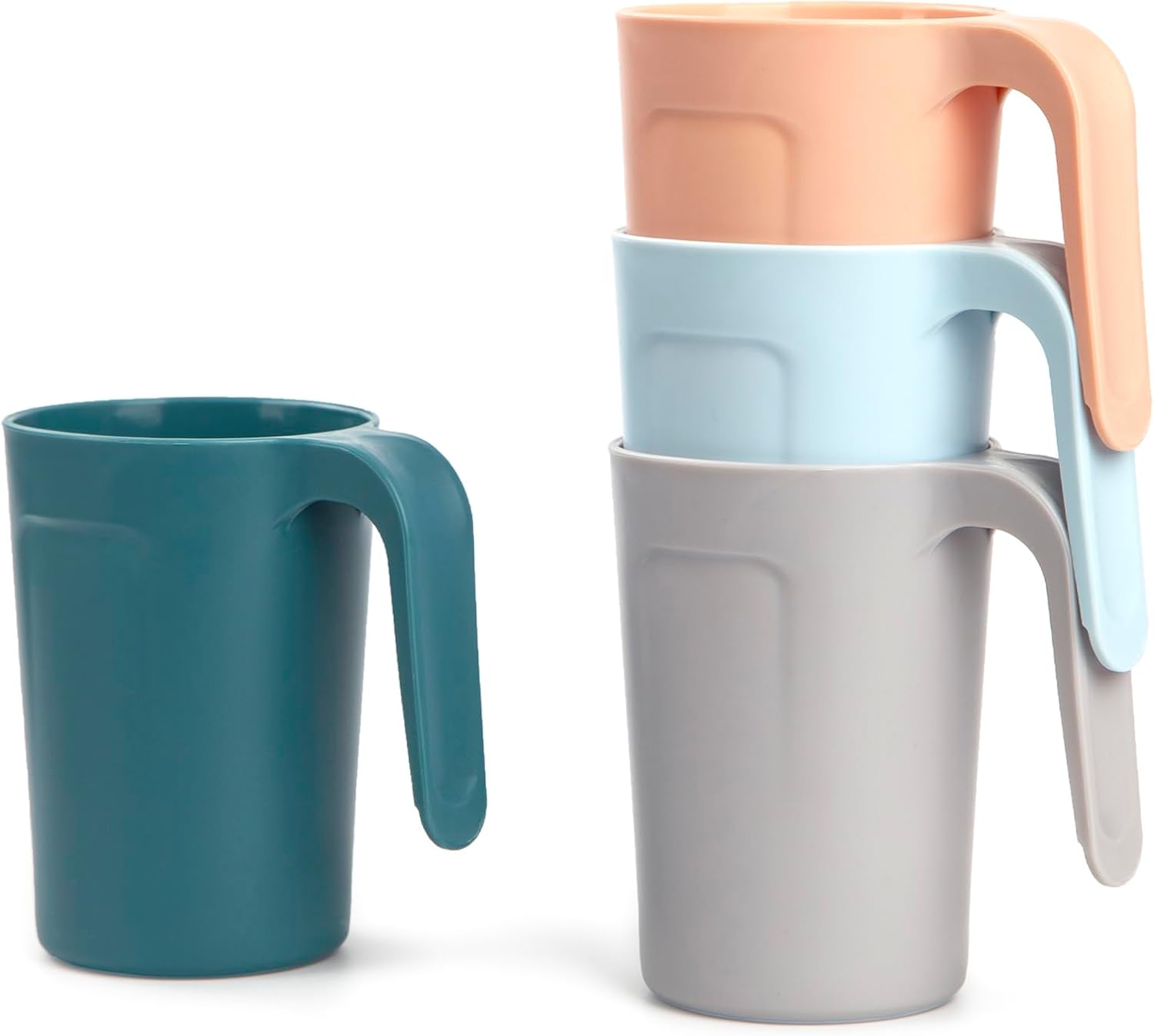 Reusable Plastic Coffee Cups 12 oz for Home Kitchen