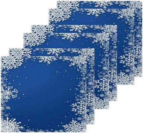 Blue Snowflake Washcloths 2-Pack