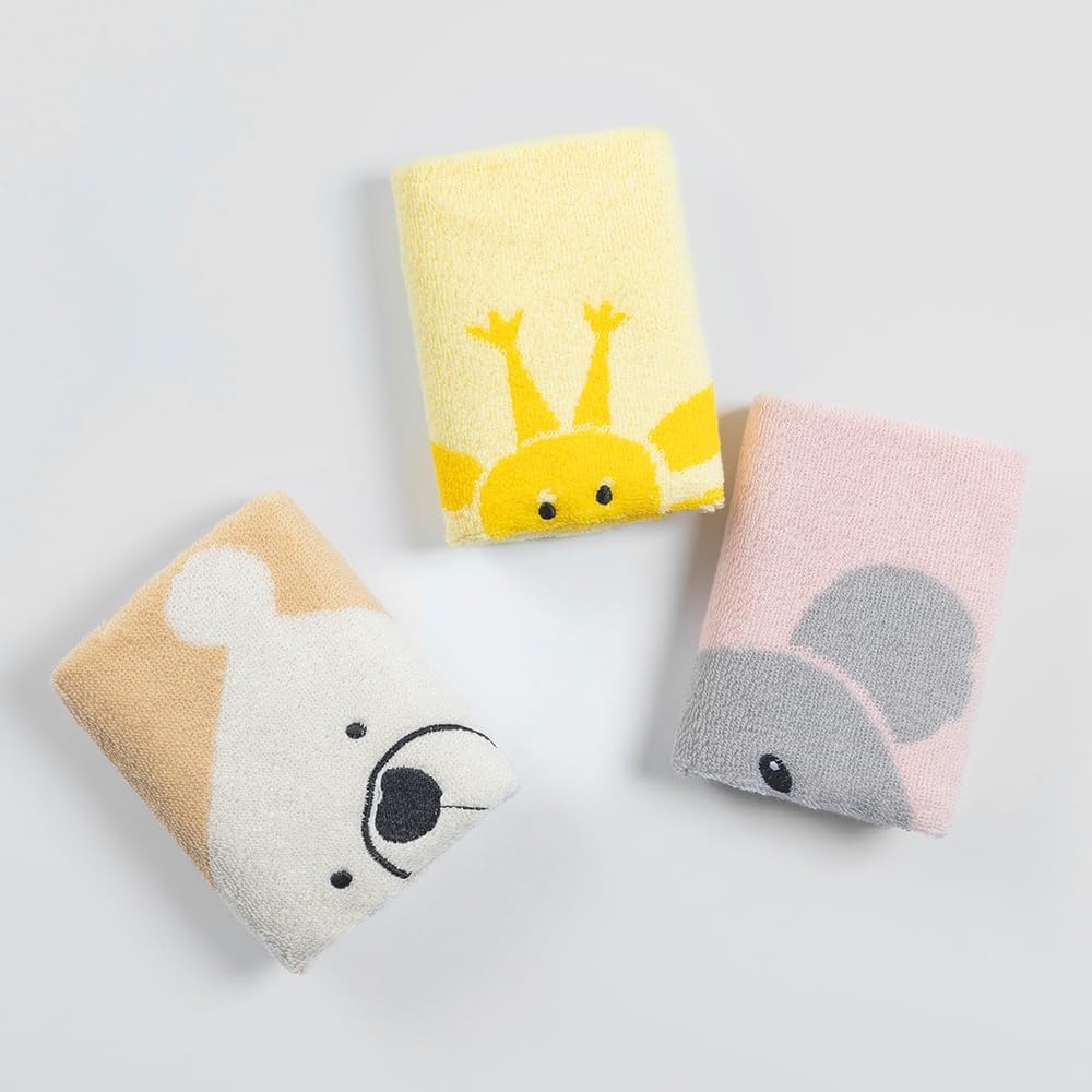 Sense Gnosis Animal Towels for Kids 1020 Set of 3