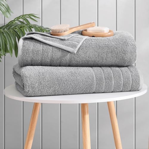 Casa Platino 4-Piece Bath Towels - Luxurious 3060 Cotton Soft Quick-Drying