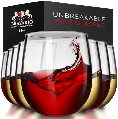 Unbreakable Stemless Wine Glasses
