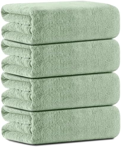 Junsey 4-Piece Oversized Bath Towels for Adults