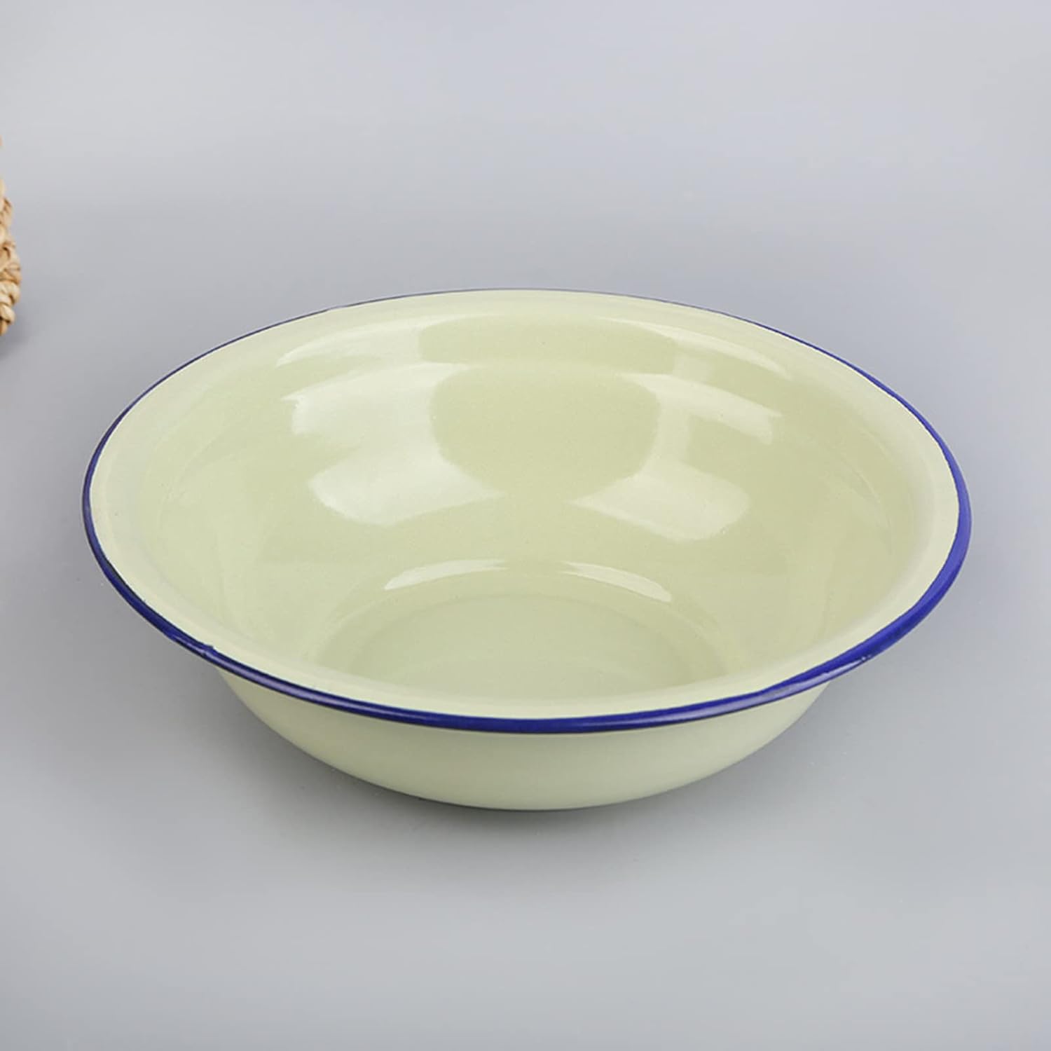 Bluelanss Unbreakable Enamel Cereal Bowl Lightweight and Durable for Home Kitchen