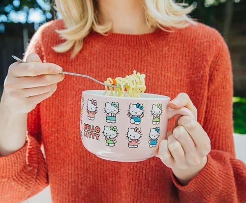 Silver Buffalo Sanrio Hello Kitty Soup mug with Lid