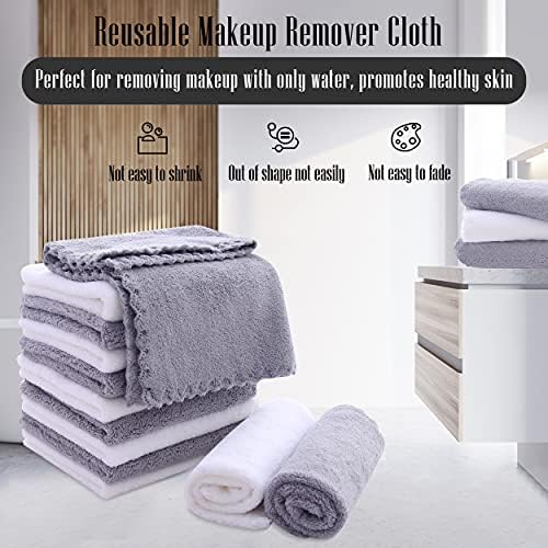 TENSTARS 12-Piece Premium Washcloth Set - Soft Absorbent Durable