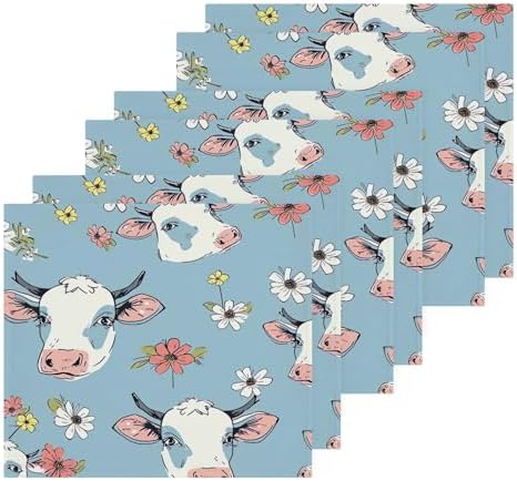 YETTASBIN Cute Cow Washcloths 2 Pack 1