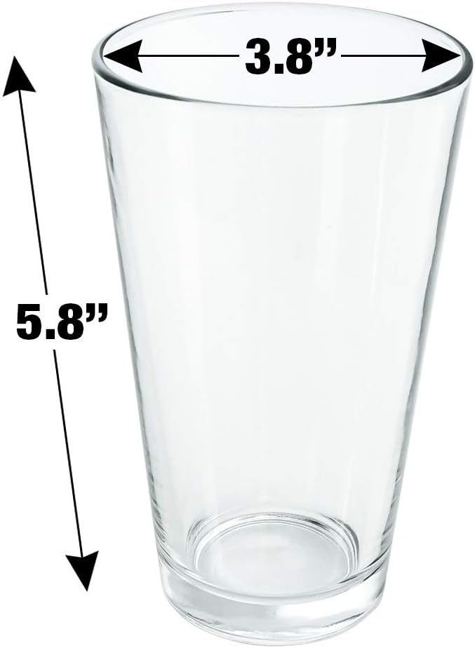 Logovision Goop Poop Pooping 16 oz Glass