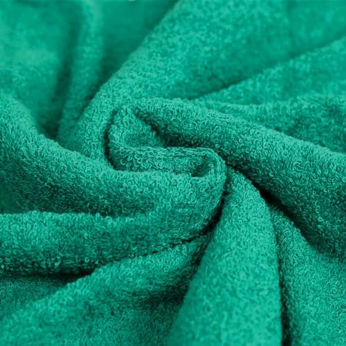 6-Piece Cotton Bath Towel Set in Teal