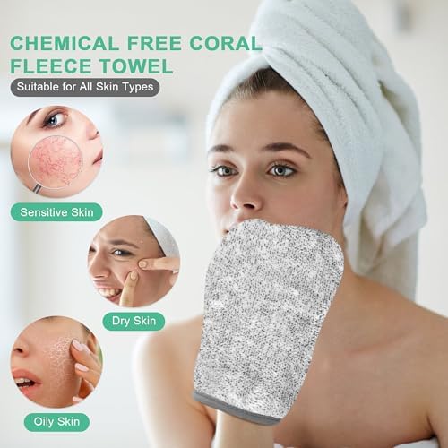 6 Bath Mitts Soft Eco-Friendly