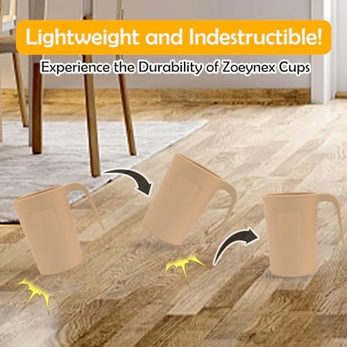 Reusable Plastic Coffee Cups 12 oz for Home Kitchen