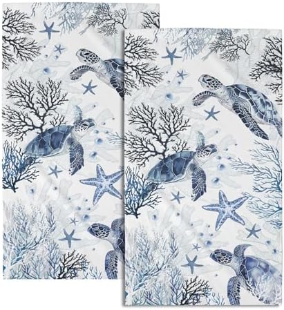 Nautical Hand Towels for Bathroom Set