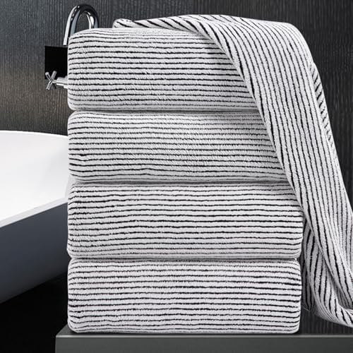 Jewel of Luxury 4-Piece Oversized Bath Towel Set