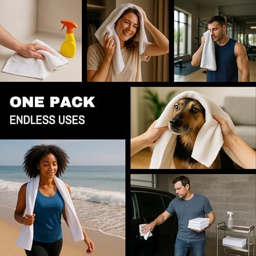 Quick-Dry 100 Cotton Utility Towels Eco-Friendly for Everyone