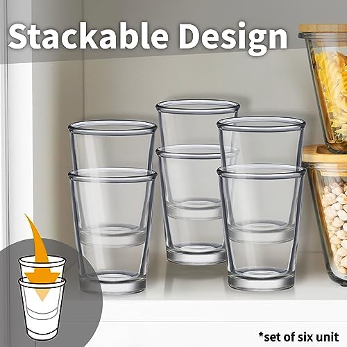 SOUL ONE 5 oz Small Juice Glasses Set of 6